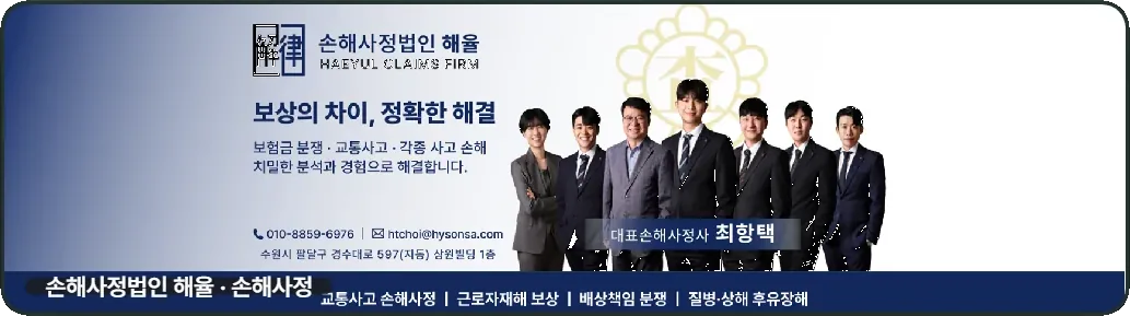 손해사정법인 해율 홈페이지형 블로그 대문
